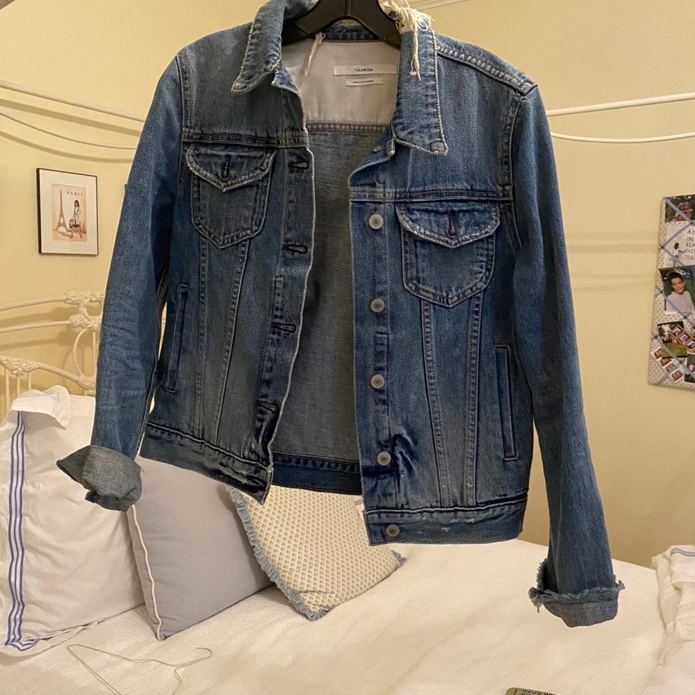 Tularosa Distressed jean jacket- NEVER WORN!
